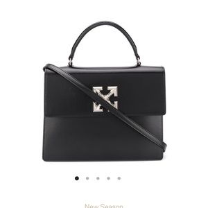 Off White black Jitney 1.4  tote bag